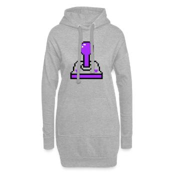 Arcade Joystick Retro Konsole - Hoodie-Kleid - Grau meliert - Vorne