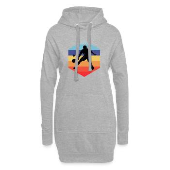 Cadeau pour joueur de pickleball pour les fans de pickleball pro - Sweat-shirt à capuche long Femme - gris chiné - Devant