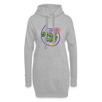 Schulkind 2026  - Hoodie-Kleid - Grau meliert - Vorne