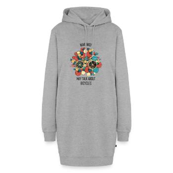 Fahrradwerkstatt Fahrradmonteurin Fahrrad - Hoodie-Kleid - Grau meliert - Vorne