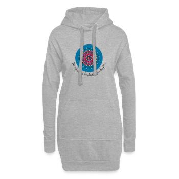 Soul colours - Hoodie Dress - heather grey - Front
