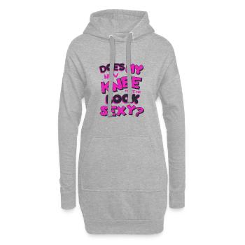 Mon nouveau genou me donne-t-il l’air sexy Chirurgie du genou - Sweat-shirt à capuche long Femme - gris chiné - Devant
