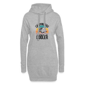 Camping - Hoodie-Kleid - Grau meliert - Vorne