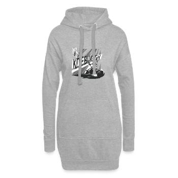 2 Rad Kitebuggy - Hoodie-Kleid - Grau meliert - Vorne