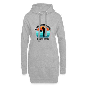 Boule Petanque Boccia Boules - Hoodie-Kleid - Grau meliert - Vorne