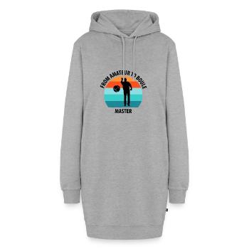 Boule Petanque Boccia Boules - Hoodie-Kleid - Grau meliert - Vorne