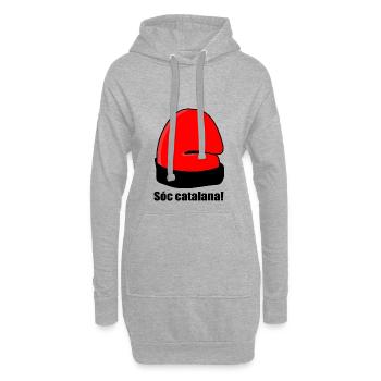 Catalan Soc - Hoodie Dress - heather grey - Front