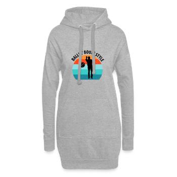 Boule Petanque Boccia Boules - Hoodie-Kleid - Grau meliert - Vorne