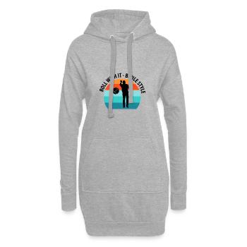 Boule Petanque Boccia Boules - Hoodie-Kleid - Grau meliert - Vorne