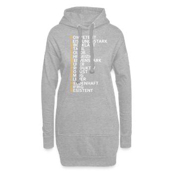 Klassensprecher - Hoodie-Kleid - Grau meliert - Vorne
