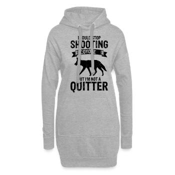Conception de chasseur de coyote pour la chasse au coyote - Sweat-shirt à capuche long Femme - gris chiné - Devant