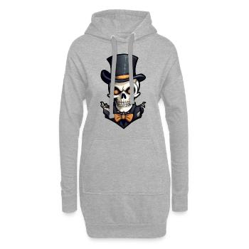 Design d’Halloween effrayant pour la prochaine fête - Sweat-shirt à capuche long Femme - gris chiné - Devant