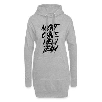 nicht ohne mein team - Hoodie-Kleid - Grau meliert - Vorne