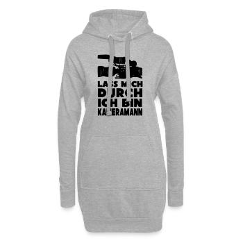 Kameramann - Hoodie-Kleid - Grau meliert - Vorne