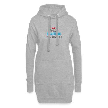 Junggesellenabschied Party Feiern Spaß - Hoodie-Kleid - Grau meliert - Vorne