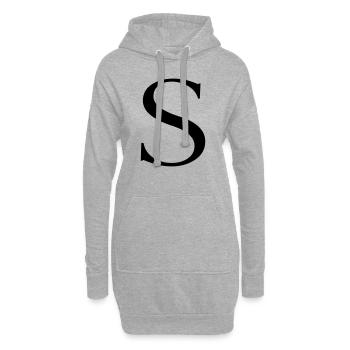 s - Hoodie-Kleid - Grau meliert - Vorne