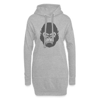 Gorilla Face Grafik - Hoodie-Kleid - Grau meliert - Vorne