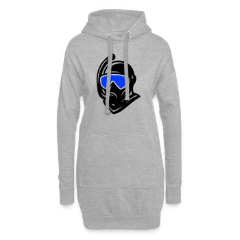 Taucher Schnorchel Tauchen - Hoodie-Kleid - Grau meliert - Vorne
