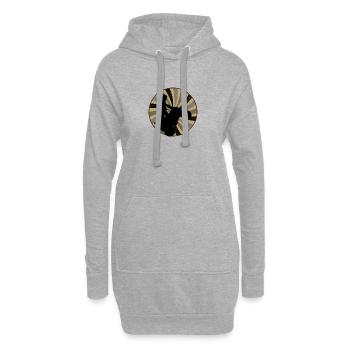 Cascade Quad2 - Sweat-shirt à capuche long Femme - gris chiné - Devant