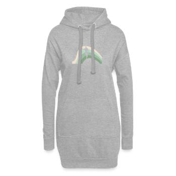 Discgolfspieler Discgolf Discgolf - Hoodie-Kleid - Grau meliert - Vorne