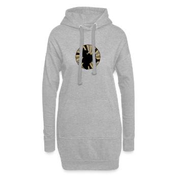 Cascade Moto Quad - Sweat-shirt à capuche long Femme - gris chiné - Devant