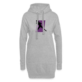 Dodgeball Mannschaft Dodgeball - Hoodie-Kleid - Grau meliert - Vorne