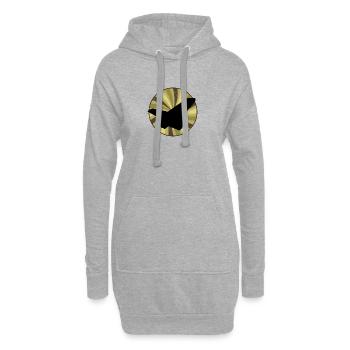 Fliegen Flugzeug - Hoodie-Kleid - Grau meliert - Vorne