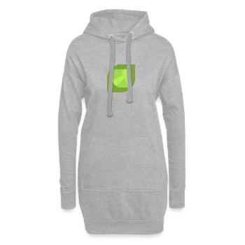Starker Mann Armdrücken Bankdrücken - Hoodie-Kleid - Grau meliert - Vorne