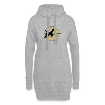 Flieger Flieger Aerospace - Hoodie-Kleid - Grau meliert - Vorne
