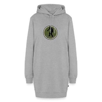 Discgolfspieler Discgolf - Hoodie-Kleid - Grau meliert - Vorne