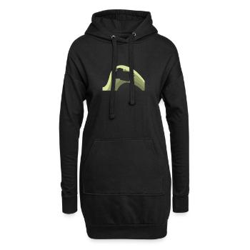 Landwirtschaft Bauer - Hoodie-Kleid - Schwarz - Vorne