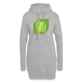 Gymnastiktraining Turnen Turner - Hoodie-Kleid - Grau meliert - Vorne