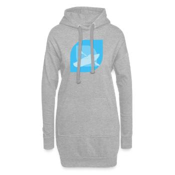 Kayak Canoë - Sweat-shirt à capuche long Femme - gris chiné - Devant