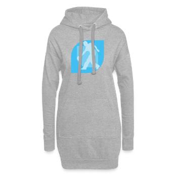 Bowling Bowler Strike - Sweat-shirt à capuche long Femme - gris chiné - Devant