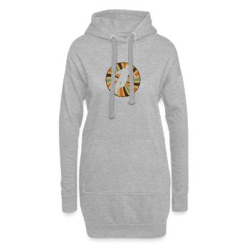 Bowling Bowlen Pin - Hoodie-Kleid - Grau meliert - Vorne
