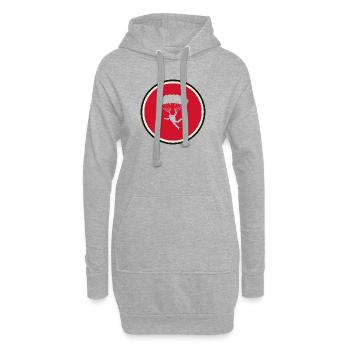 Parachutisme Parachutisme Sports de vol - Sweat-shirt à capuche long Femme - gris chiné - Devant