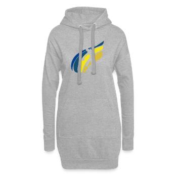 Bowling Pin Bowler - Hoodie-Kleid - Grau meliert - Vorne