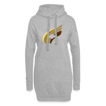 Autocross Autofahrer - Hoodie-Kleid - Grau meliert - Vorne