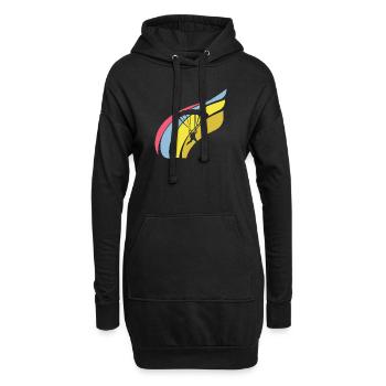 Parapente Parachute Sports extrêmes - Sweat-shirt à capuche long Femme - noir - Devant