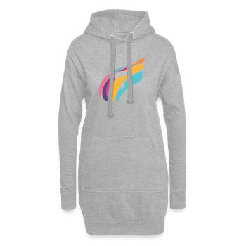 Fallschirmspringen Flugsport Gleitschirmfliegen - Hoodie-Kleid - Grau meliert - Vorne