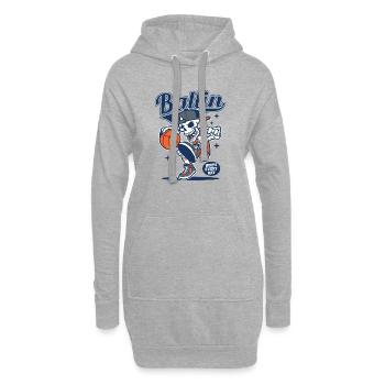 Basket-ball Joueurs de basket-ball Joueurs de basket-ball - Sweat-shirt à capuche long Femme - gris chiné - Devant