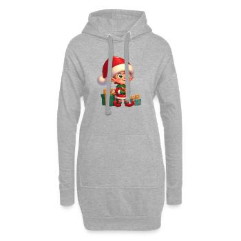 Elf 1 - Hoodie-Kleid - Grau meliert - Vorne