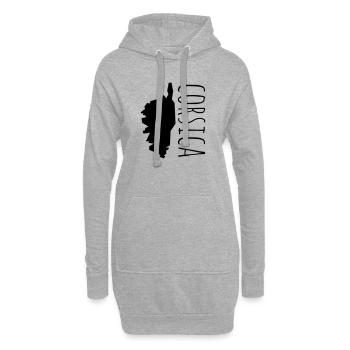 corsica - Hoodie-Kleid - Grau meliert - Vorne