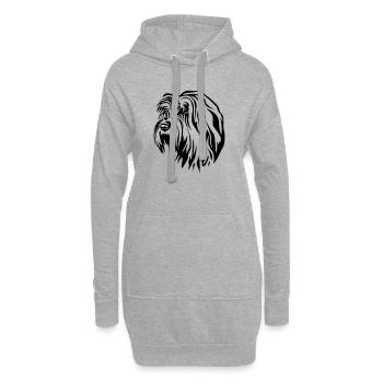 Gos d'Atura Catala Kopf - Hoodie-Kleid - Grau meliert - Vorne
