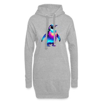 Pinguin - Hoodie-Kleid - Grau meliert - Vorne