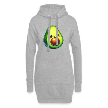 Avocat - Sweat-shirt à capuche long Femme - gris chiné - Devant