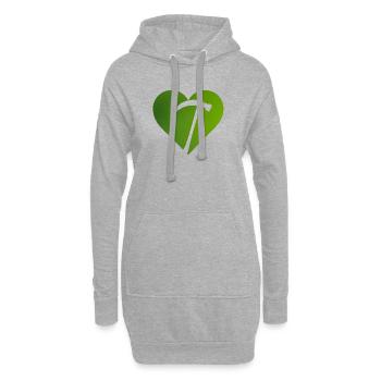 Bergbau Montan Bergbauarbeiter - Hoodie-Kleid - Grau meliert - Vorne
