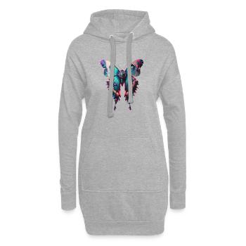 Falter - Hoodie-Kleid - Grau meliert - Vorne