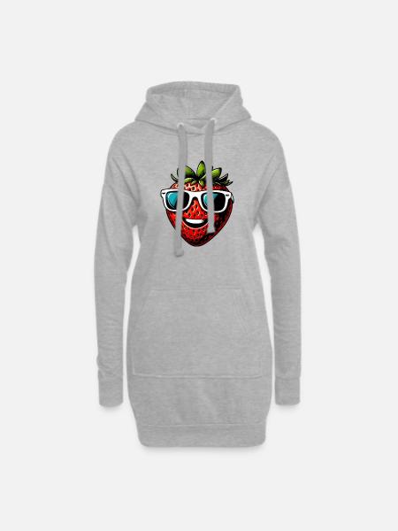 Erdbeeren Erdbeeren - Hoodie-Kleid - Grau meliert