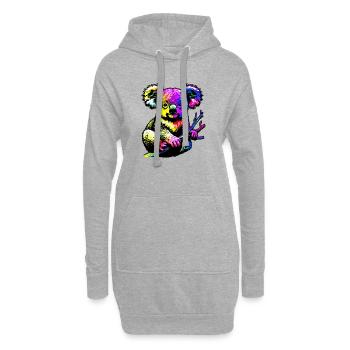 Koala - Hoodie-Kleid - Grau meliert - Vorne